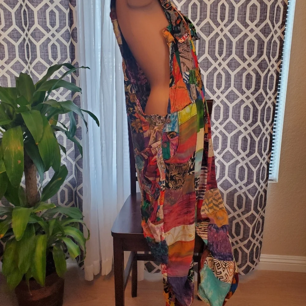 Rare Vintage Patchwork Overalls - Picture 2 of 16